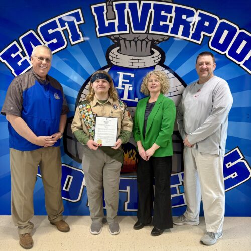 East Liverpool senior recognized for earning rank of Eagle Scout